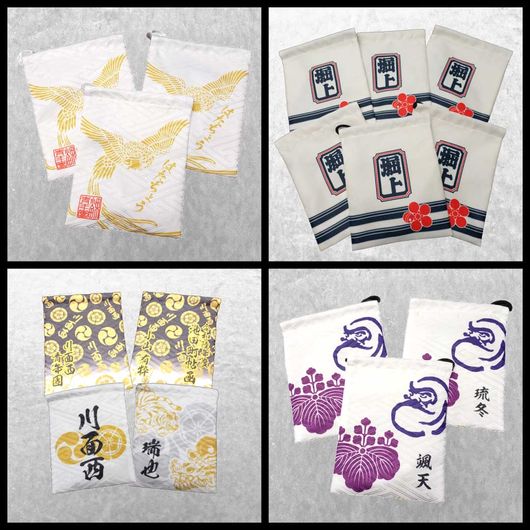 地車巾着,名入れ巾着,祭巾着,オーダー巾着,だんじり巾着