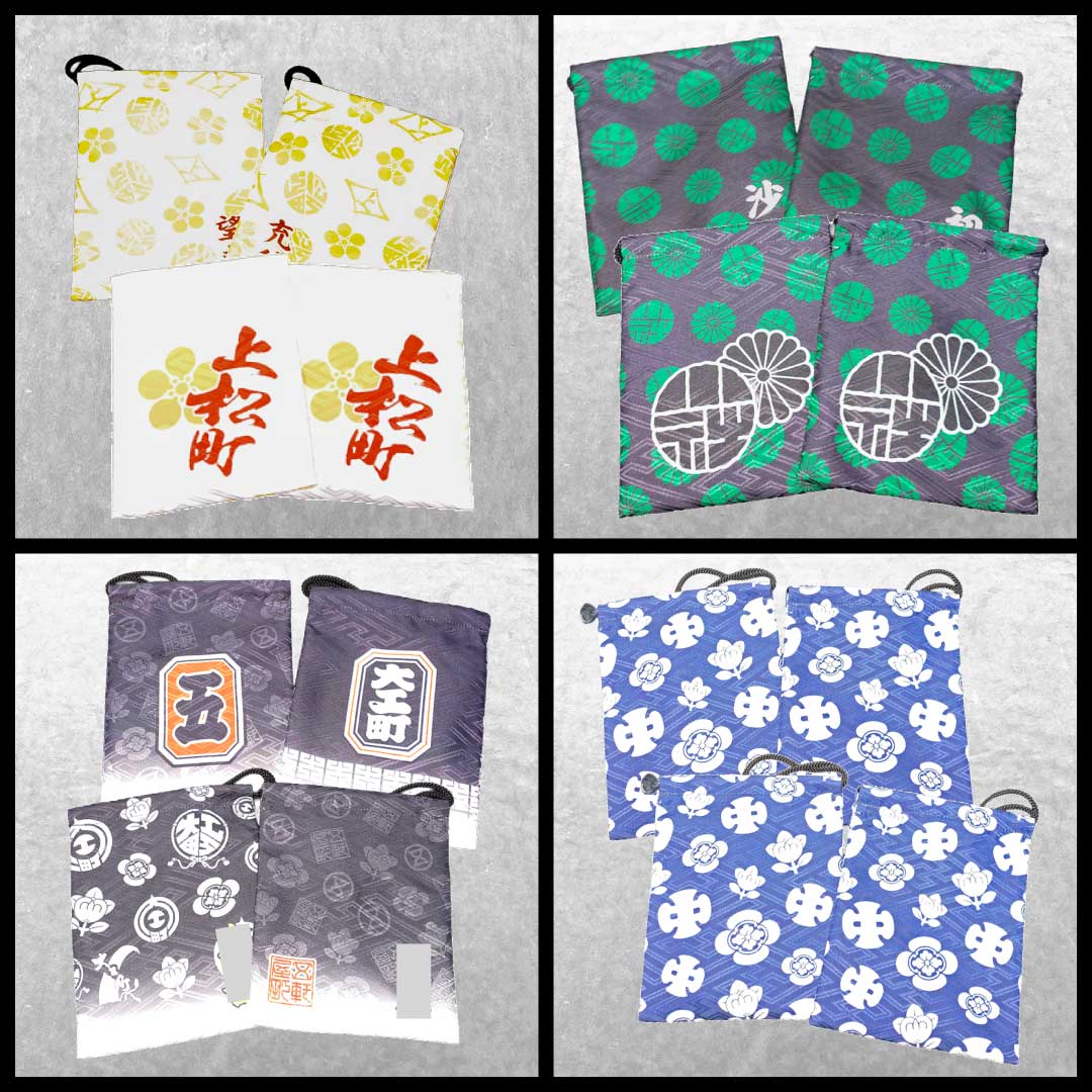 地車巾着,名入れ巾着,祭巾着,オーダー巾着,だんじり巾着
