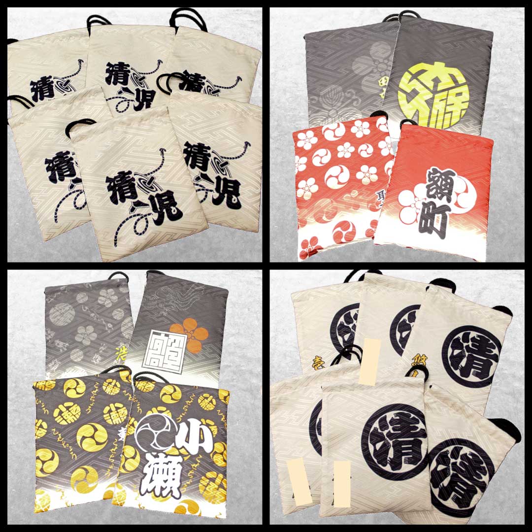 地車巾着,名入れ巾着,祭巾着,オーダー巾着,だんじり巾着