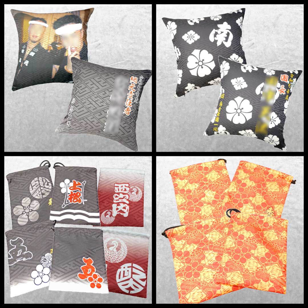 地車巾着,名入れ巾着,祭巾着,オーダー巾着,だんじり巾着